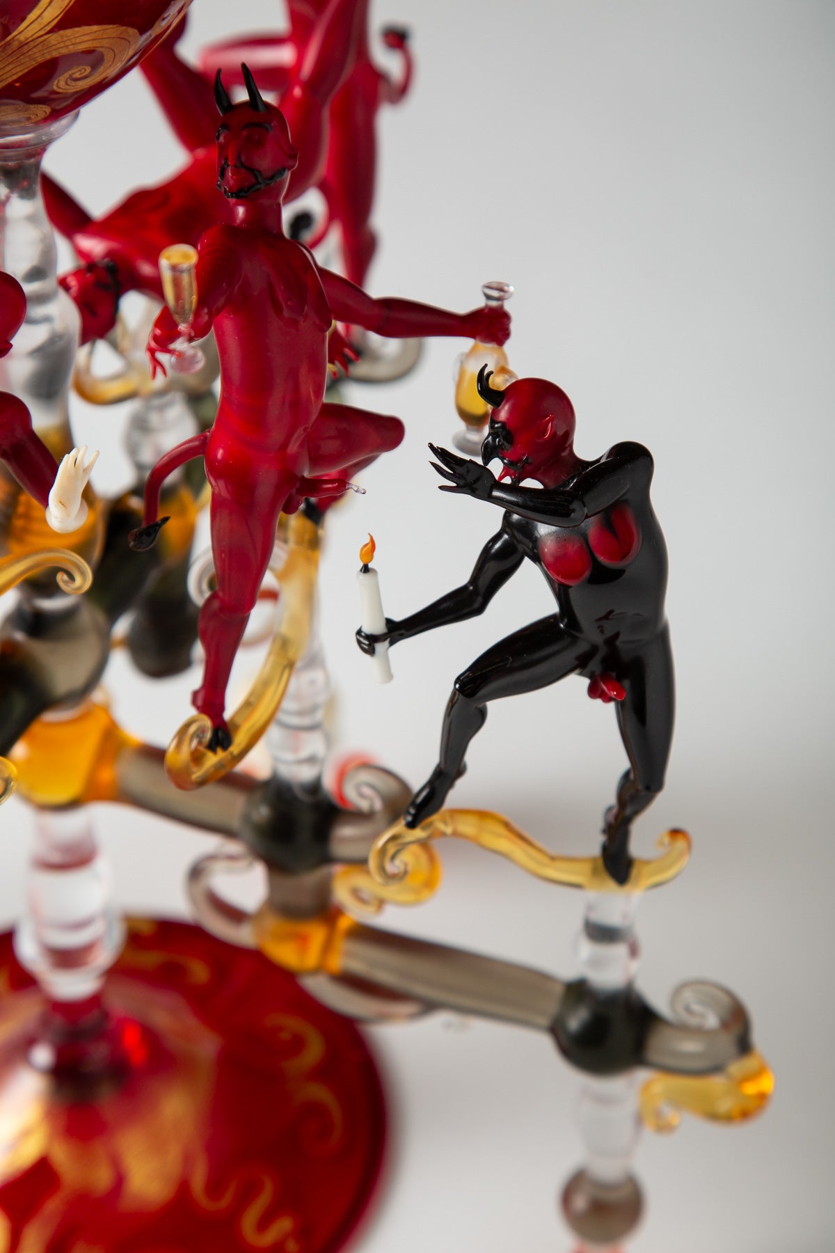 MAXFIELD PRIVATE COLLECTION | LARGE BUBACCO DEVIL CANDLESTICK