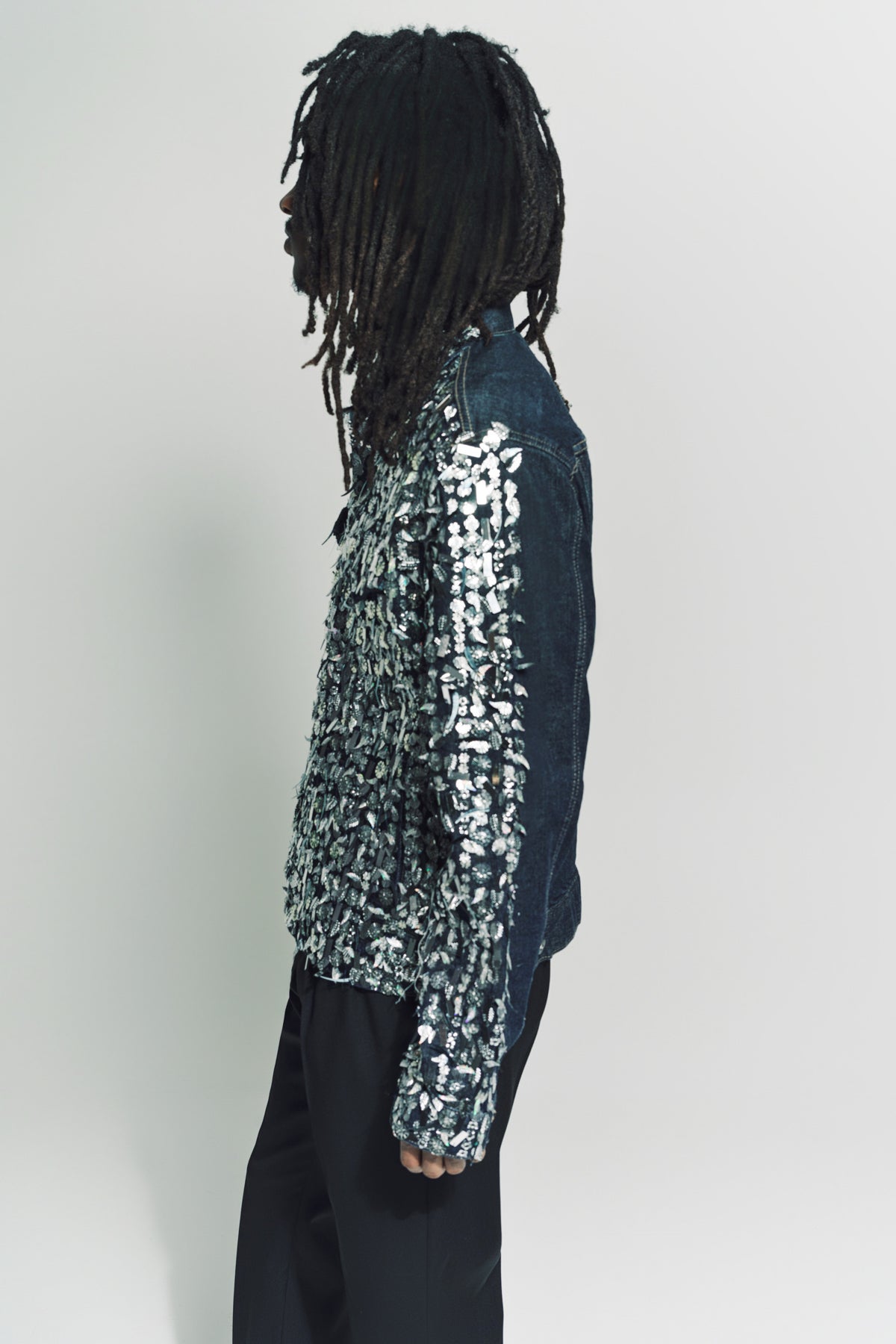 LIBERTINE | BEADED DENIM JACKET - MAXFIELD LA