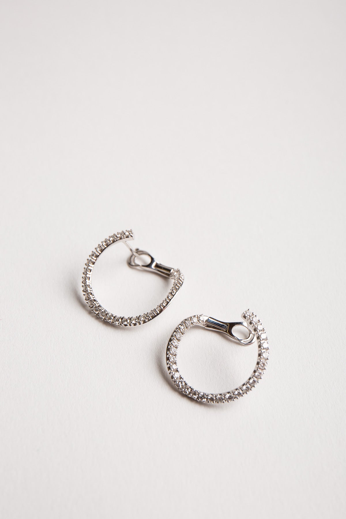 MATTIA CIELO | SMALL DIAMOND HOOPS - MAXFIELD LA