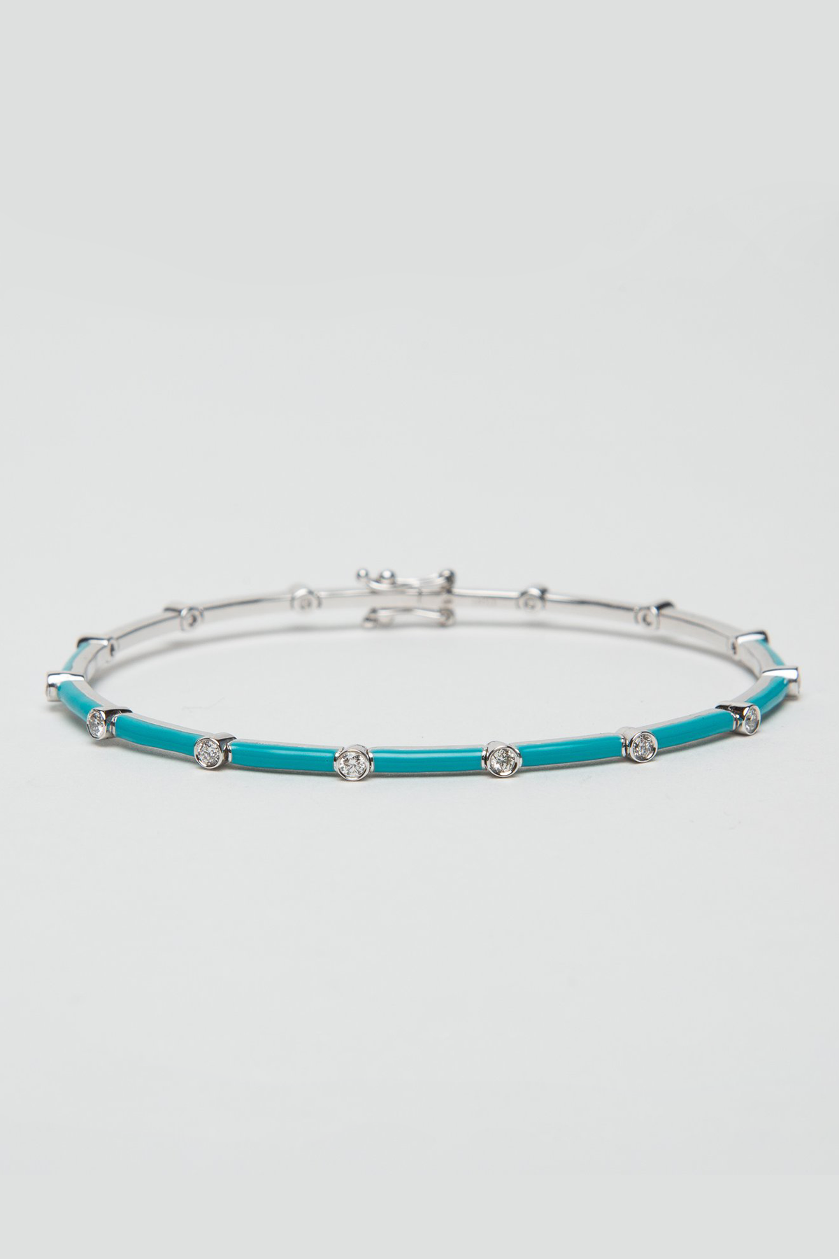 FIYA JEWELLERY | TURQUOISE ENAMEL DIAMOND BRACELET