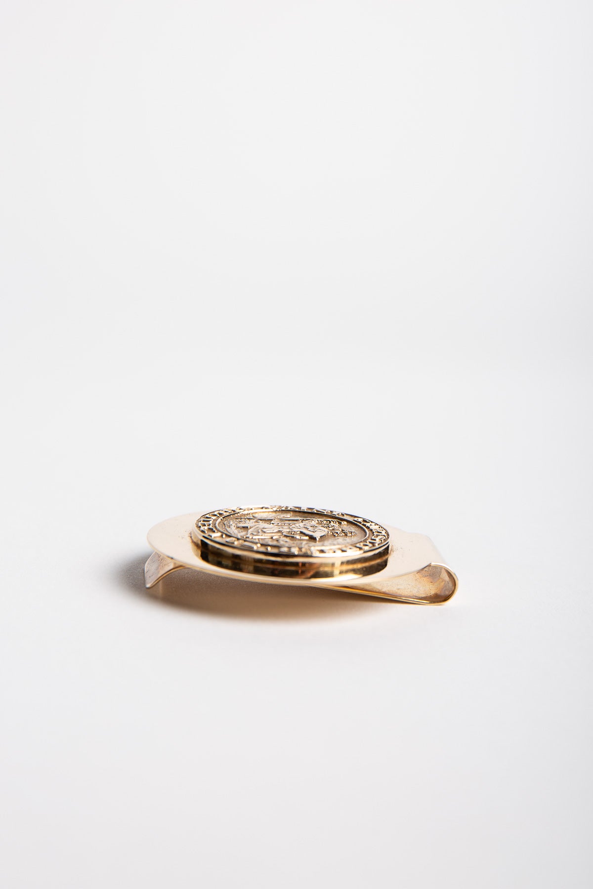 TIFFANY & CO. | 1970'S 14K ST.CHRISTOPHER MONEYCLIP
