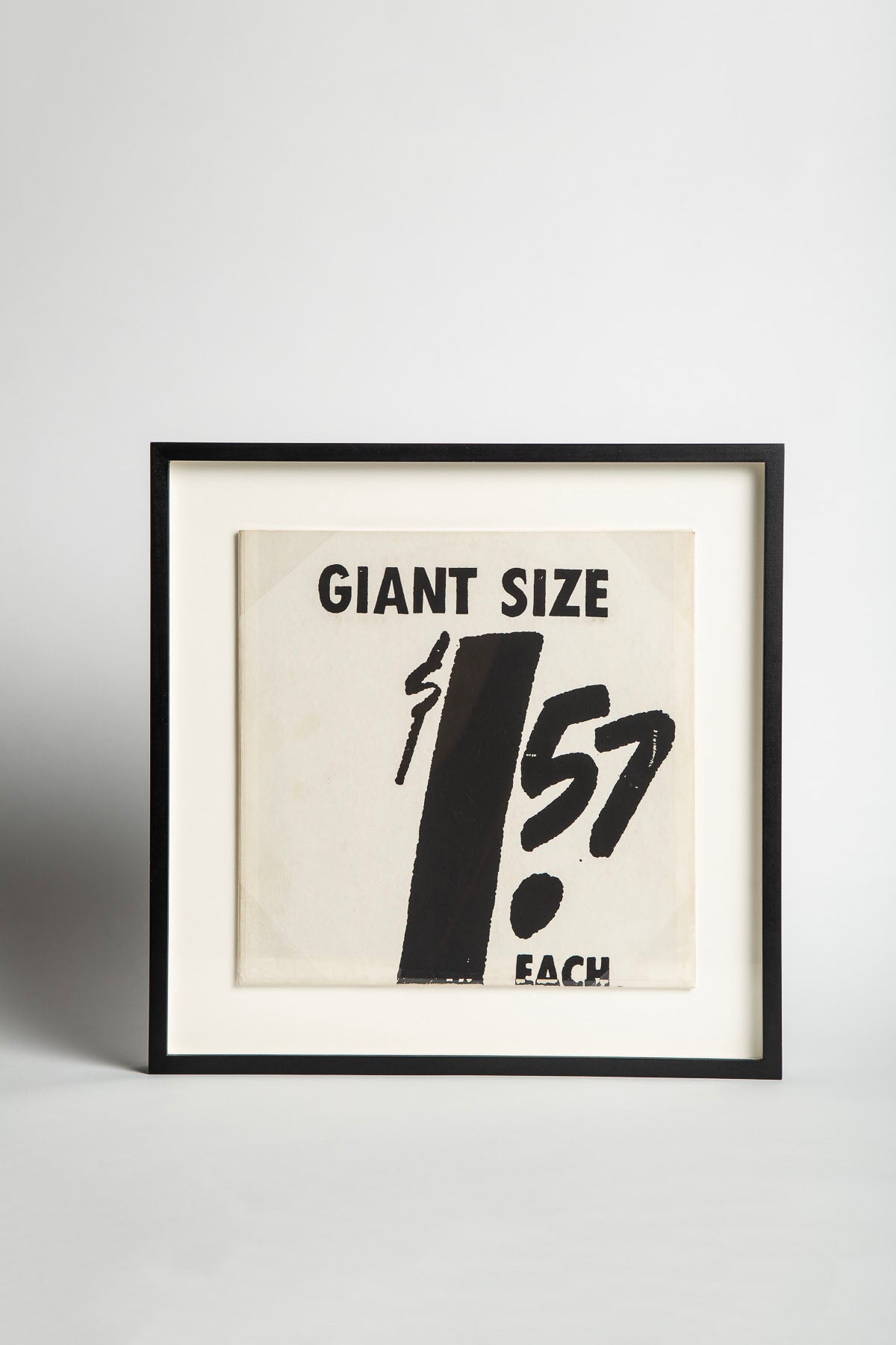 ANDY WARHOL | 1963 ANDY WARHOL "GIANT SIZE" PRINT, FRAMED