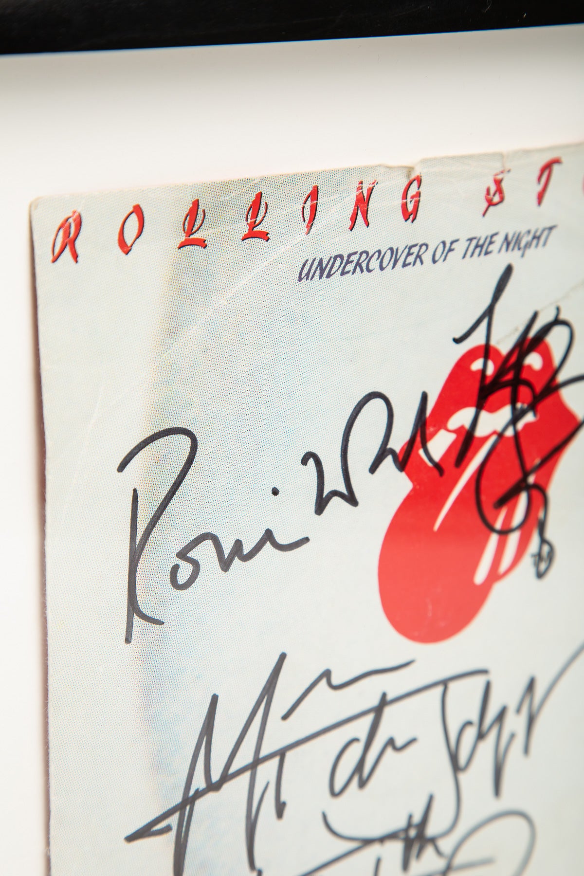 MAXFIELD PRIVATE COLLECTION | 1983 ROLLING STONES SIGNED ALBUM COVER - MAXFIELD LA