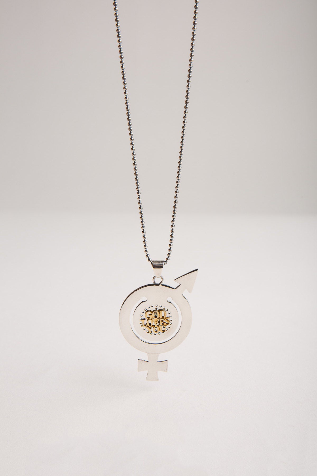 BLIND MAN TOGS | TIFFANY GOD LOVES YOU NECKLACE & PIN
