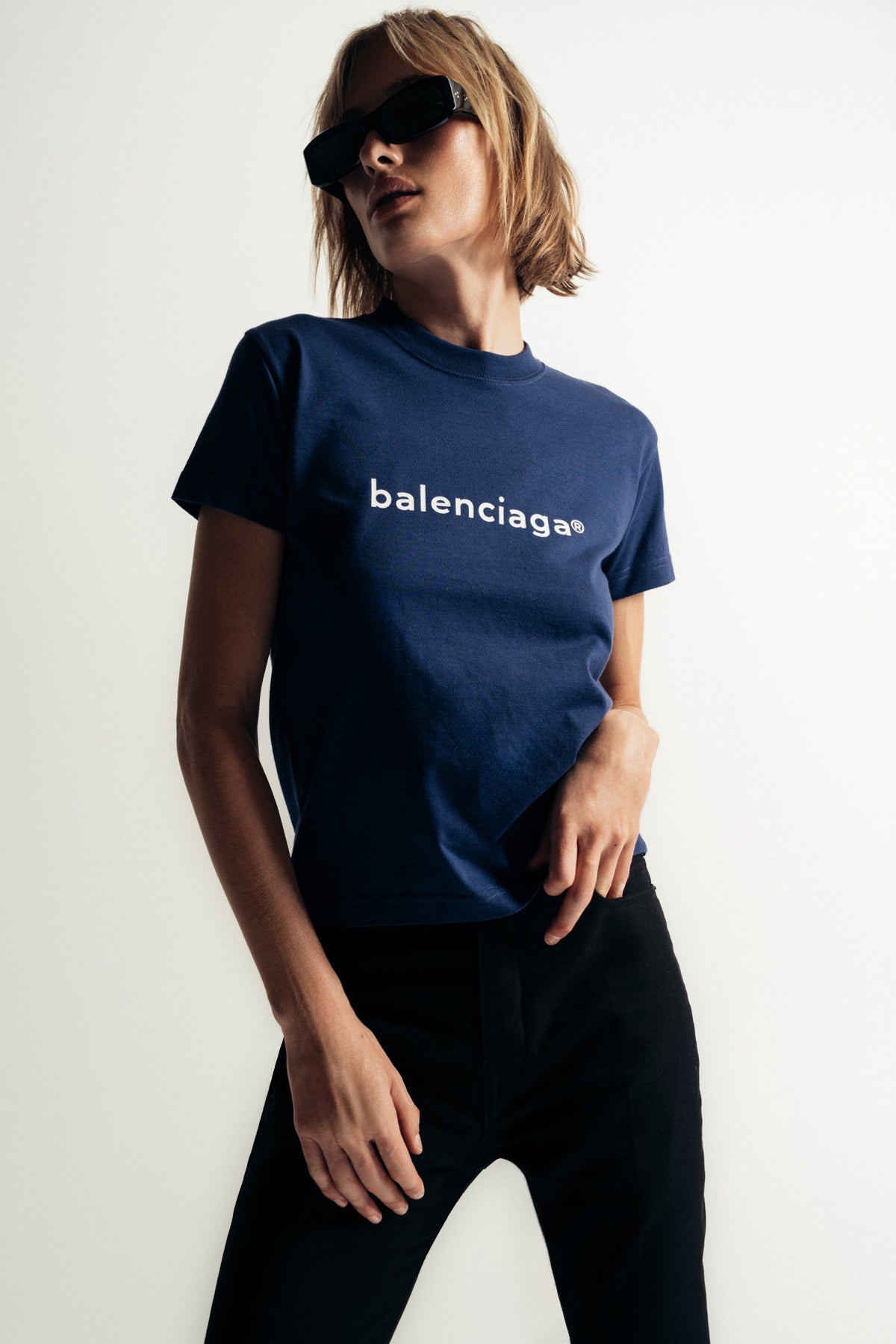 BALENCIAGA | SMALL FITTED TEE - MAXFIELD LA