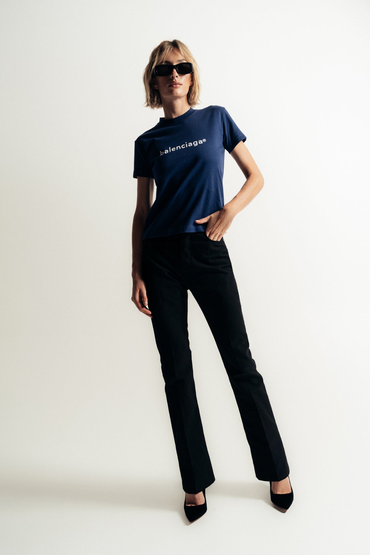 BALENCIAGA | SMALL FITTED TEE - MAXFIELD LA