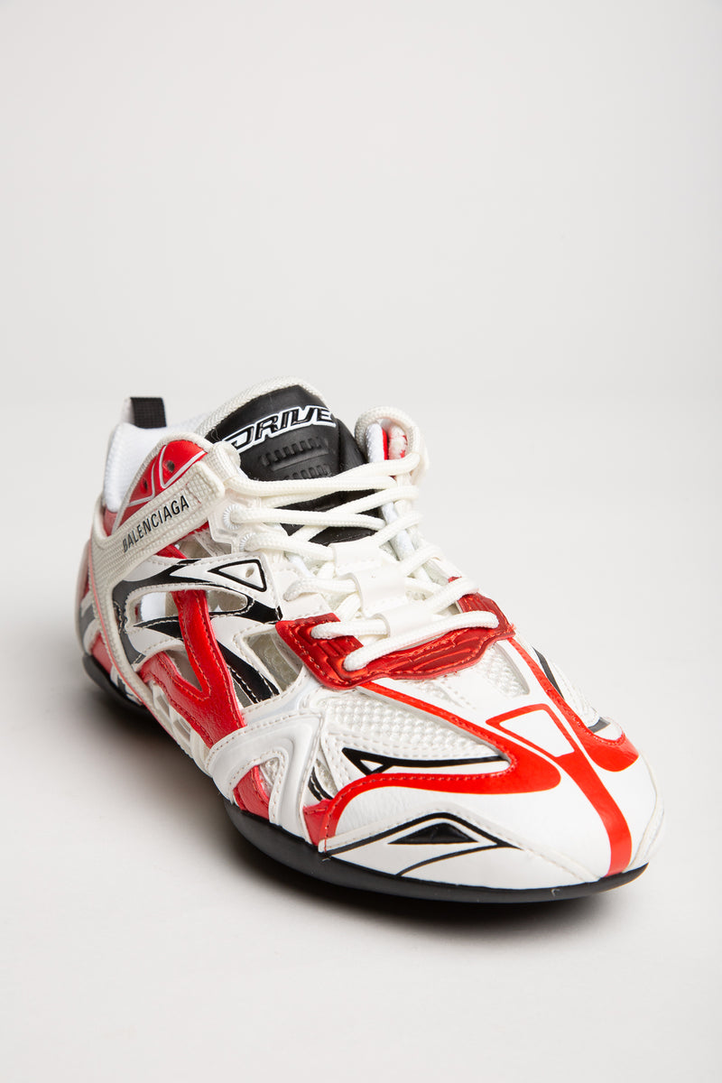 BALENCIAGA | WOMEN'S RED ACCENT DRIVE SNEAKERS