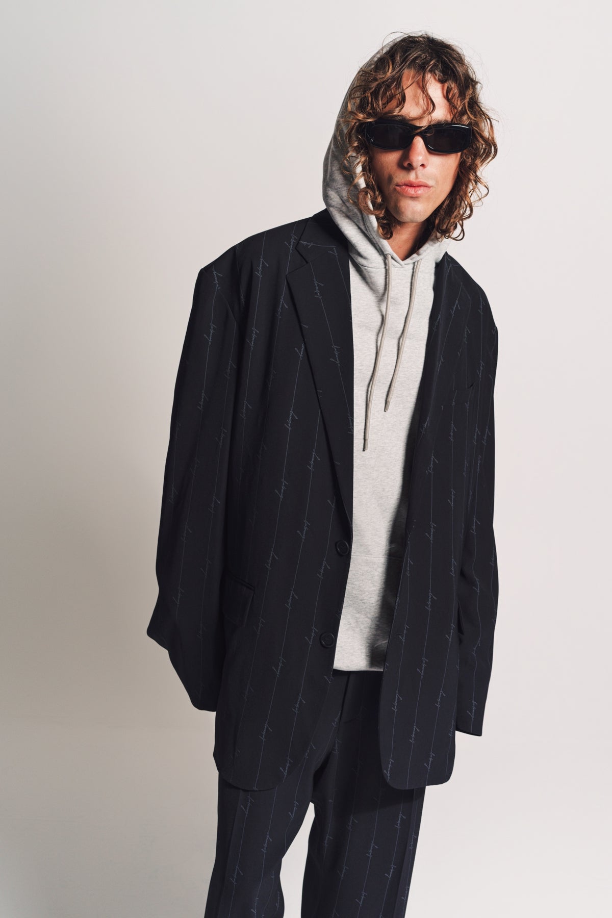 BALENCIAGA | SINGLE BREASTED LOGO BLAZER JACKET - MAXFIELD LA