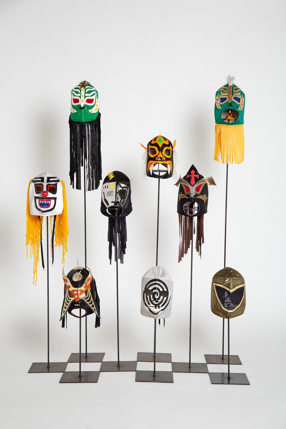 MAXFIELD PRIVATE COLLECTION | VINTAGE LUCHA LIBRE WRESTLING MASKS, SET OF 9