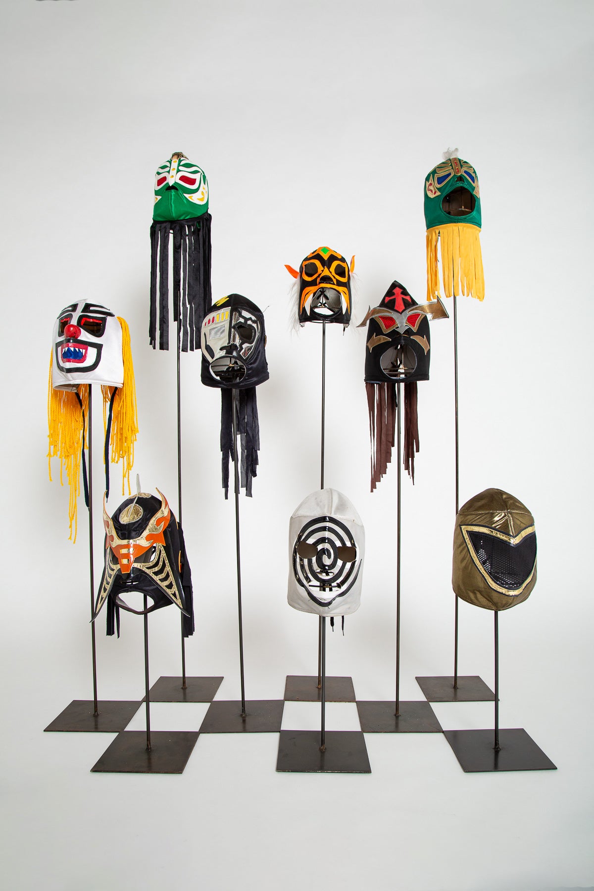 MAXFIELD PRIVATE COLLECTION | VINTAGE LUCHA LIBRE WRESTLING MASKS, SET OF 9