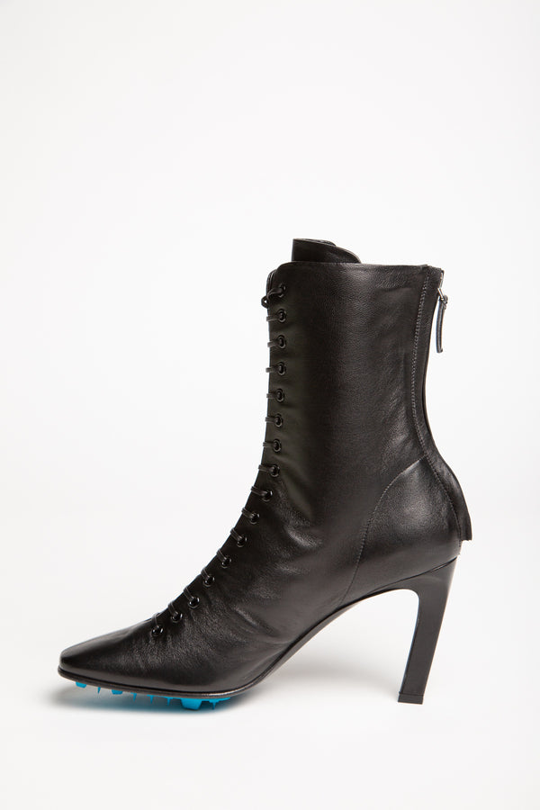 OFF-WHITE | HIGH HEEL LACE UP ANKLE BOOTS