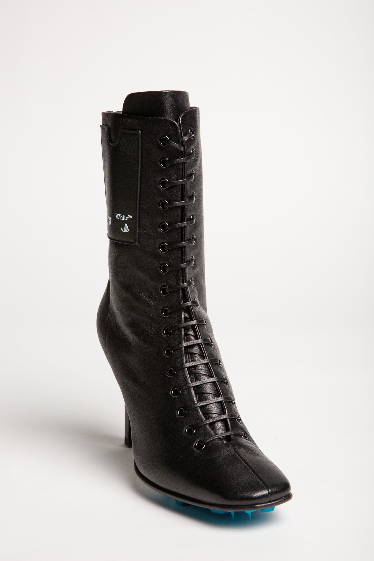 OFF-WHITE | HIGH HEEL LACE UP ANKLE BOOTS