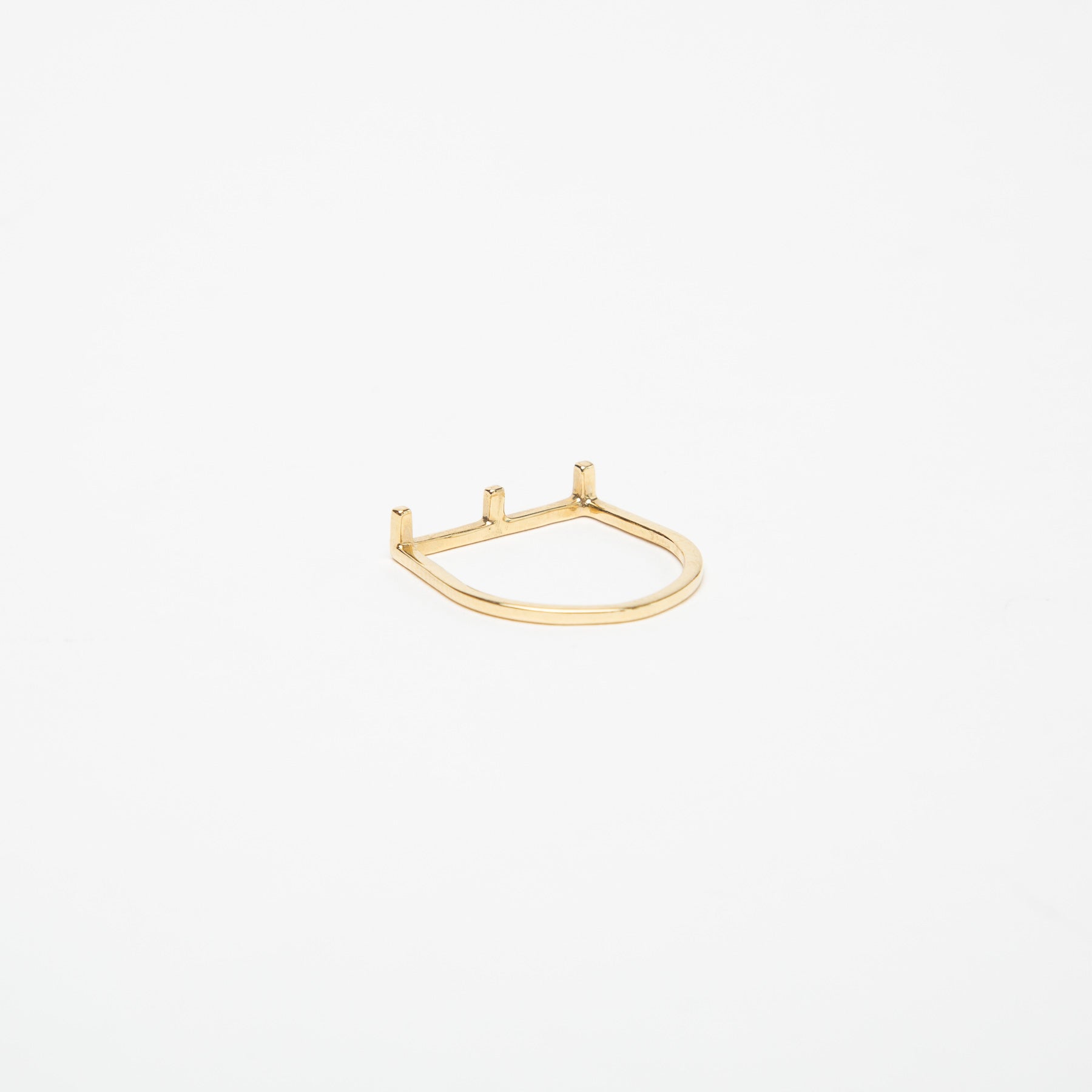 KWIT | 14K YELLOW GOLD LETTER E RING