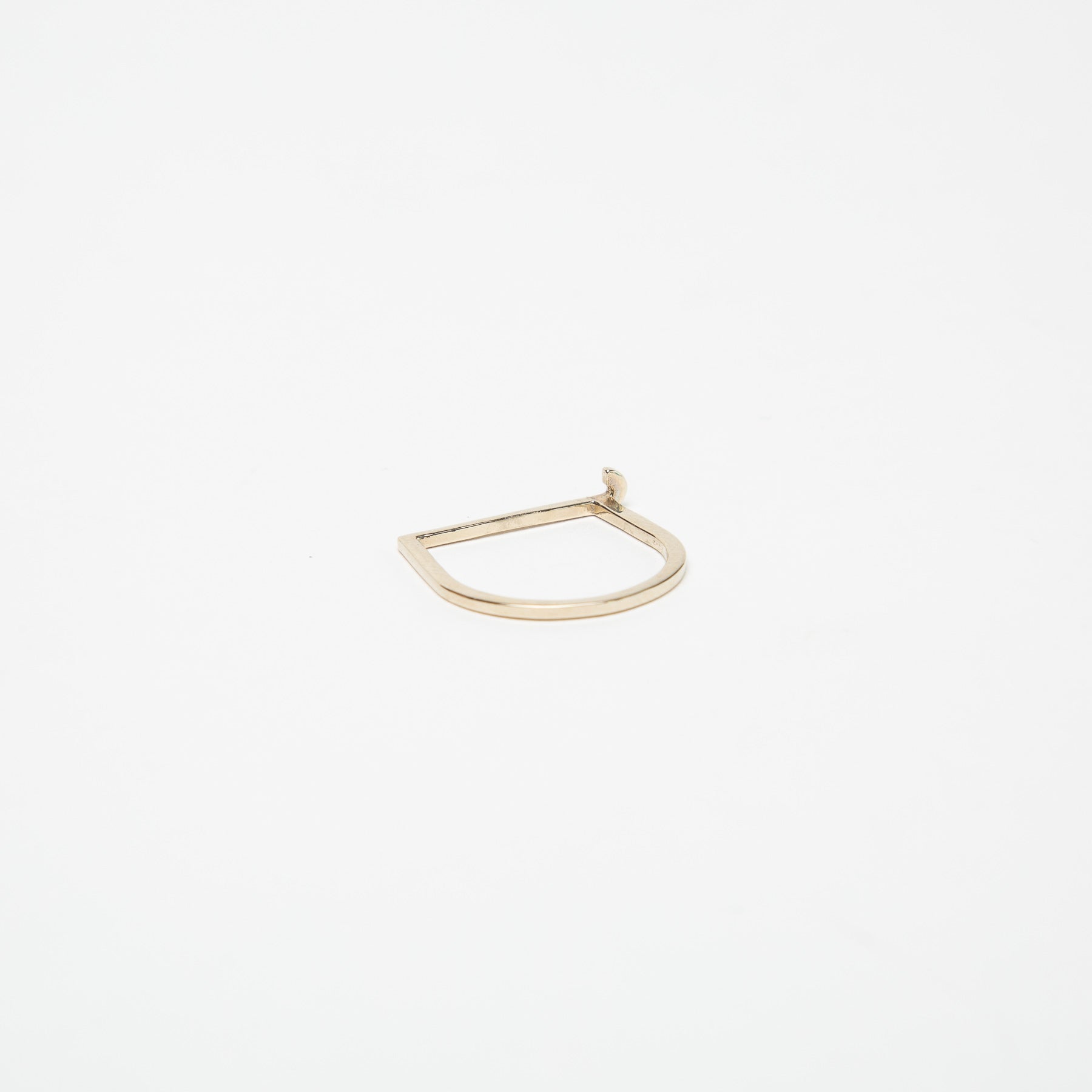 KWIT | 14K WHITE GOLD LETTER J RING