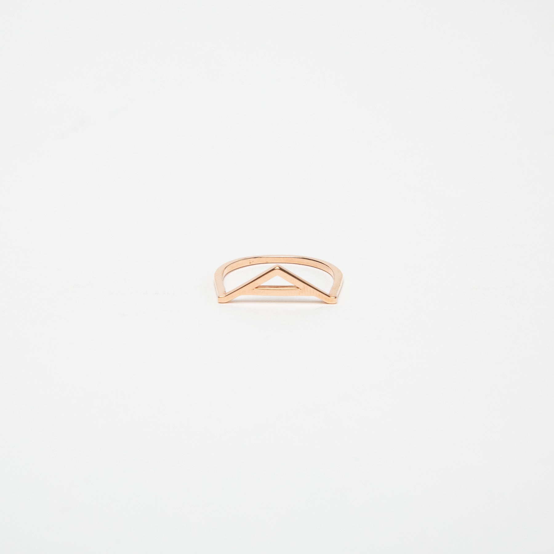 KWIT | 14K ROSE GOLD LETTER A RING