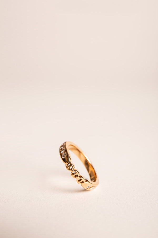 HOORSENBUHS | ROSE GOLD & DIAMOND AMERICANA BAND