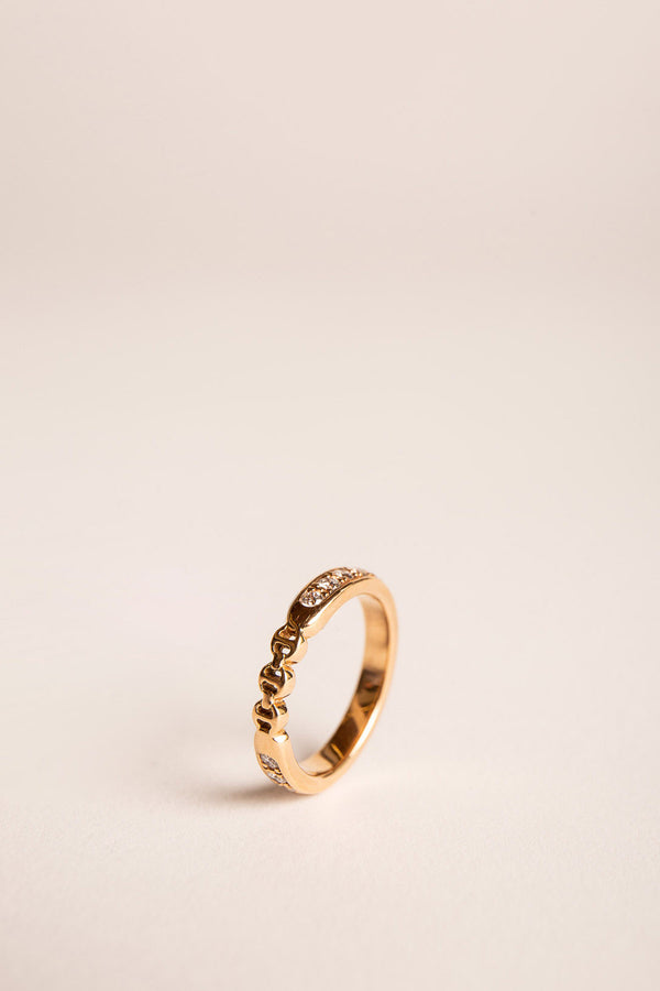 HOORSENBUHS | ROSE GOLD & DIAMOND AMERICANA BAND