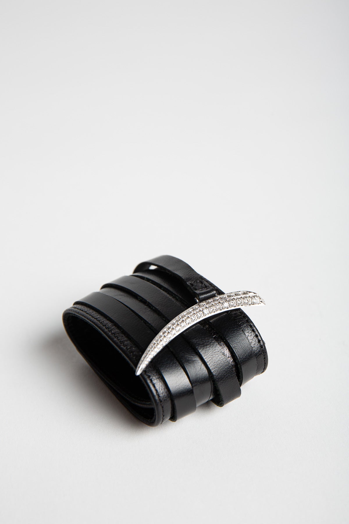 Shaun Leane | Leather & Diamond Sabre Cuff