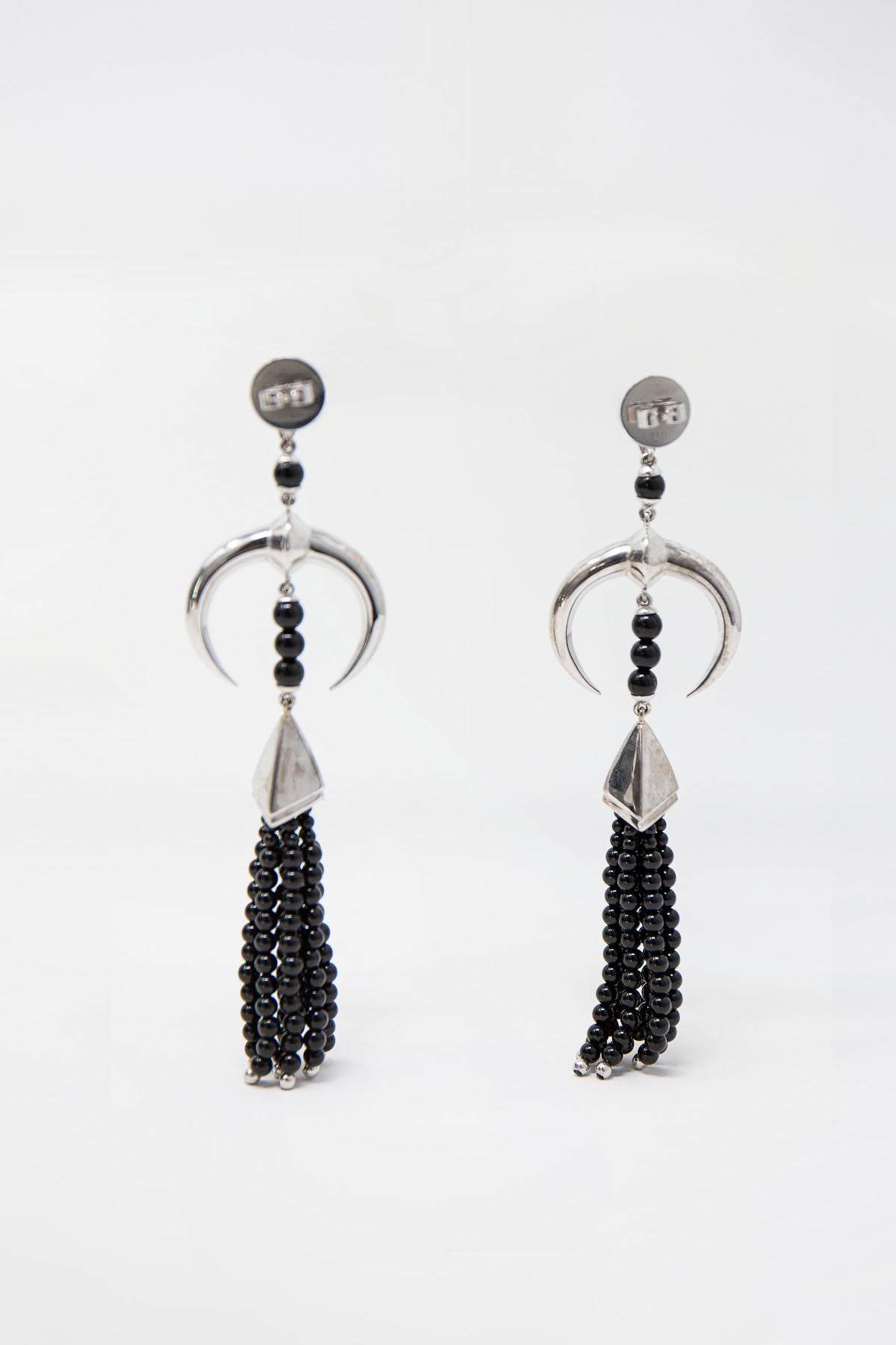 SHAUN LEANE | DIAMOND CRESCENT BEAD DROP EARRINGS