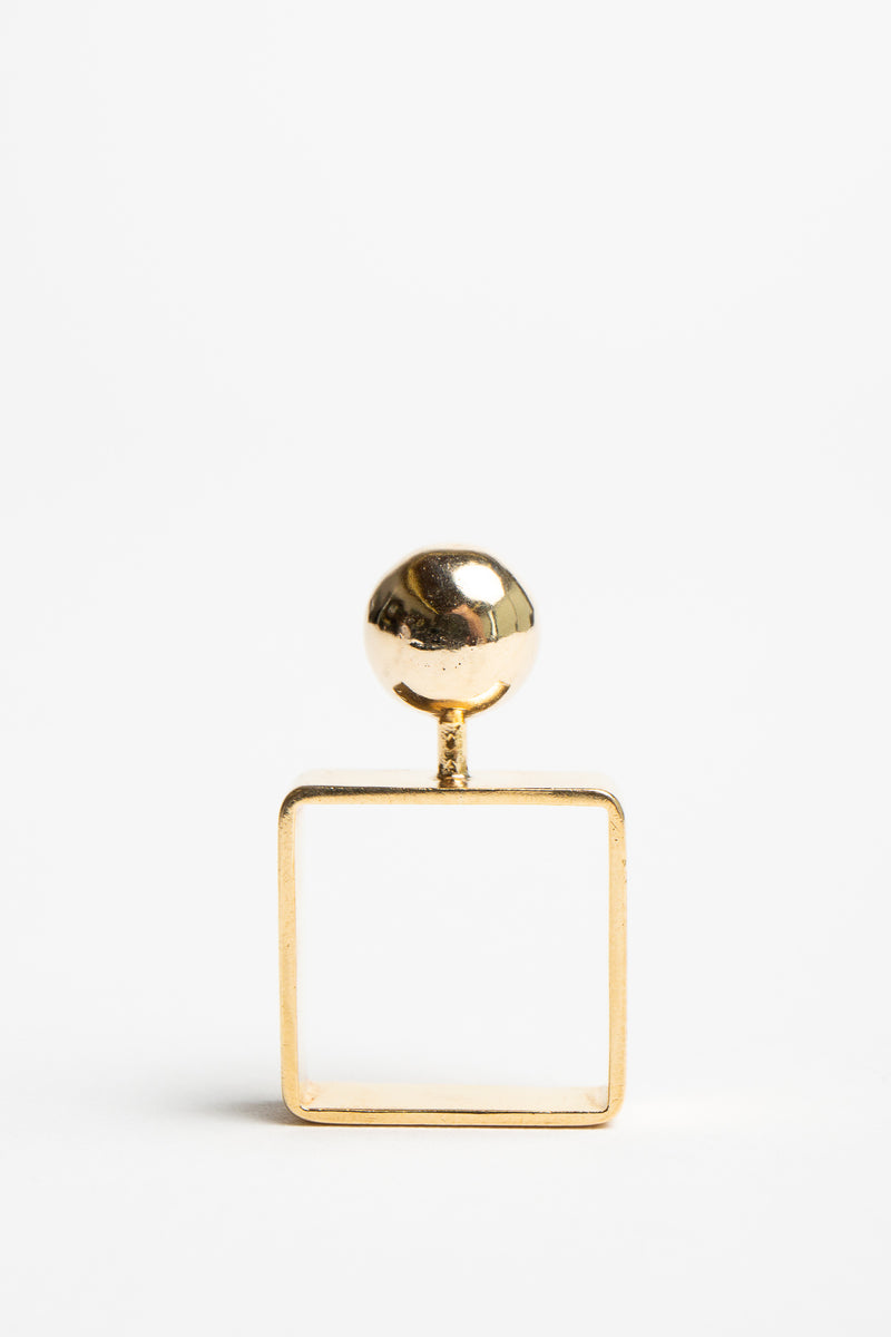 CARTIER | 1970'S SQUARE DIMENSIONAL RING
