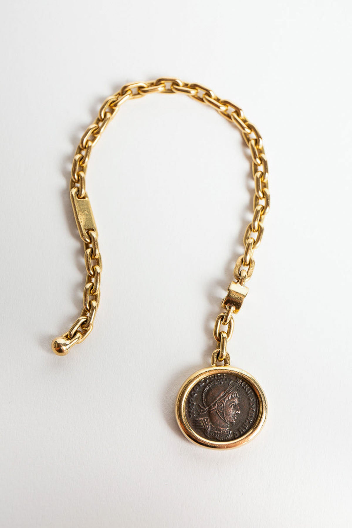 BULGARI | 1970'S ROMAN COIN KEYCHAIN