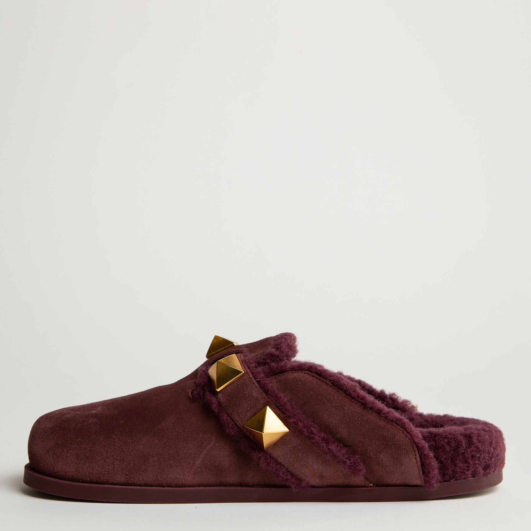 VALENTINO SABOT STUDDED SLIP ON SHOES