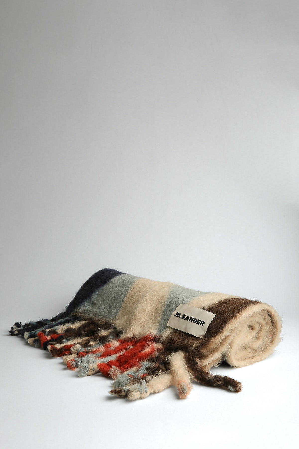 JIL SANDER | MOHAIR AND WOOL PRINTED BLANKET