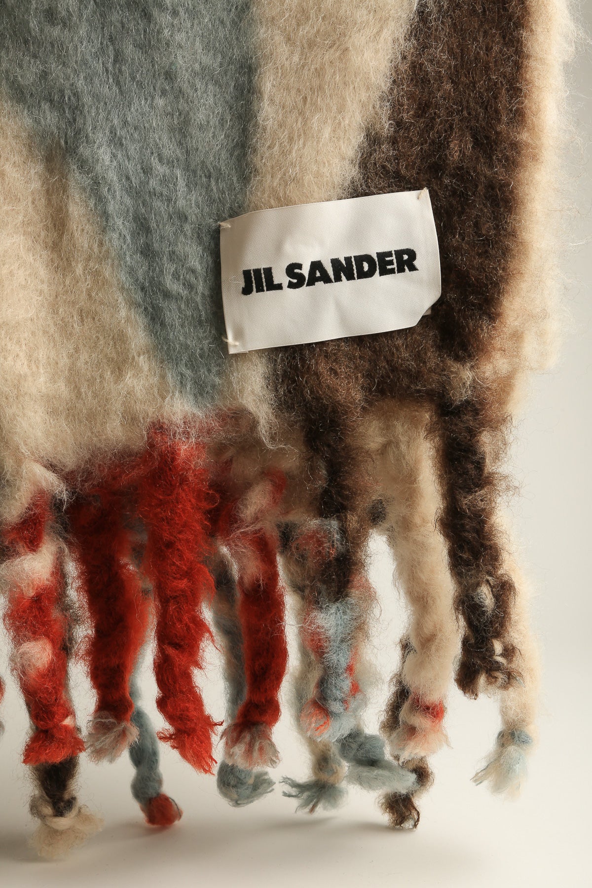 JIL SANDER | MOHAIR AND WOOL PRINTED BLANKET