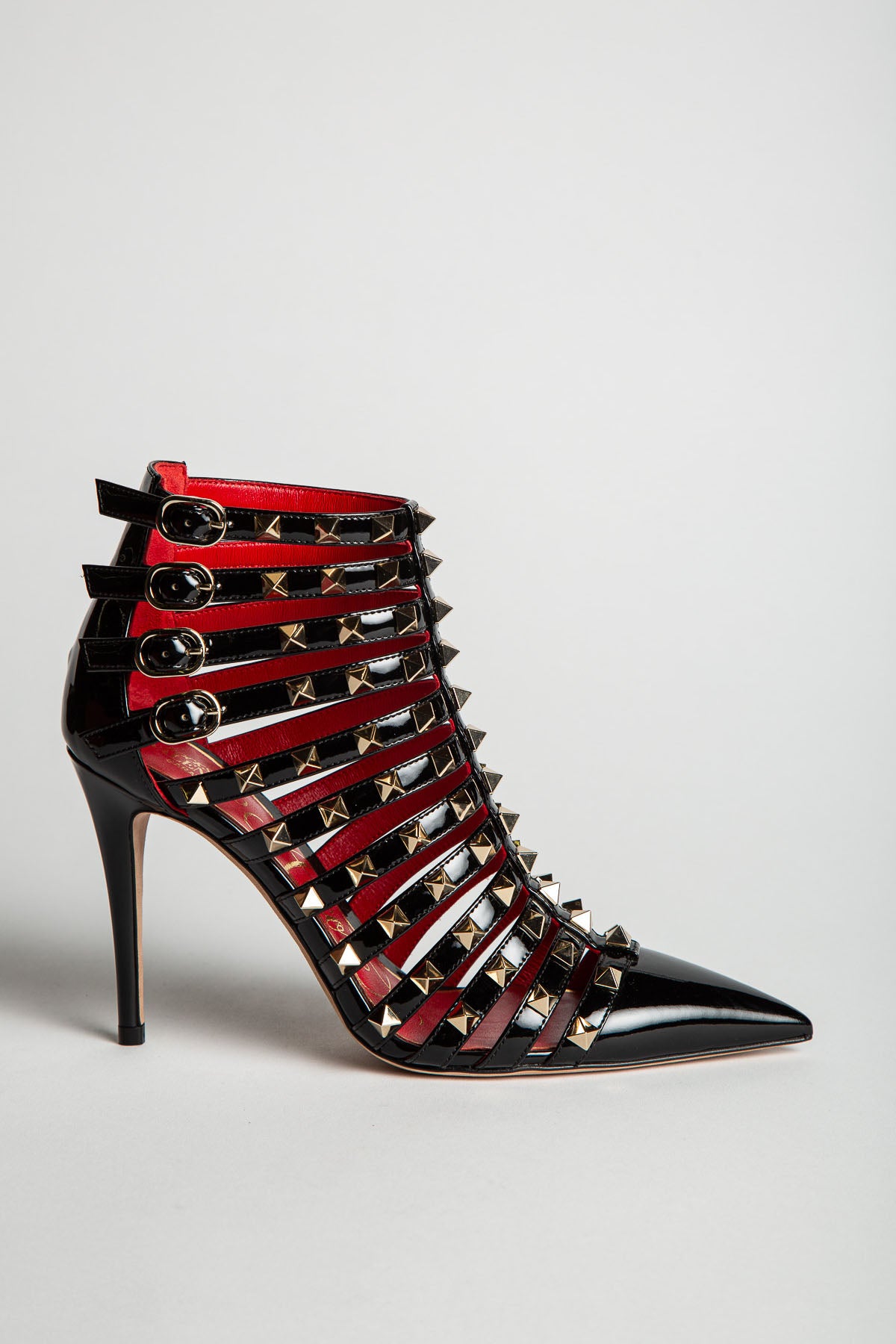 VALENTINO | STUDDED T-STRAP BOOTIES - MAXFIELD LA
