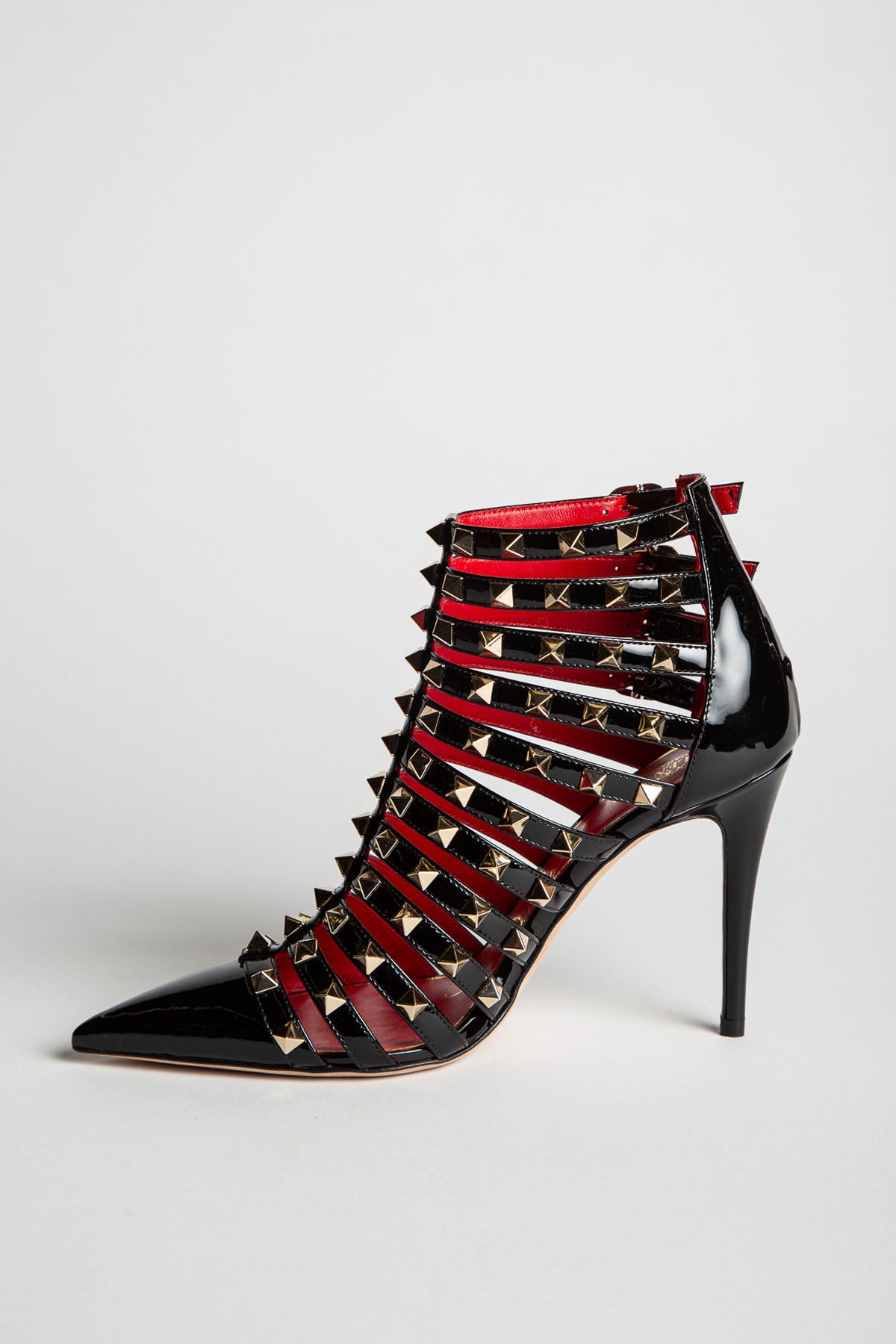 VALENTINO | STUDDED T-STRAP BOOTIES - MAXFIELD LA
