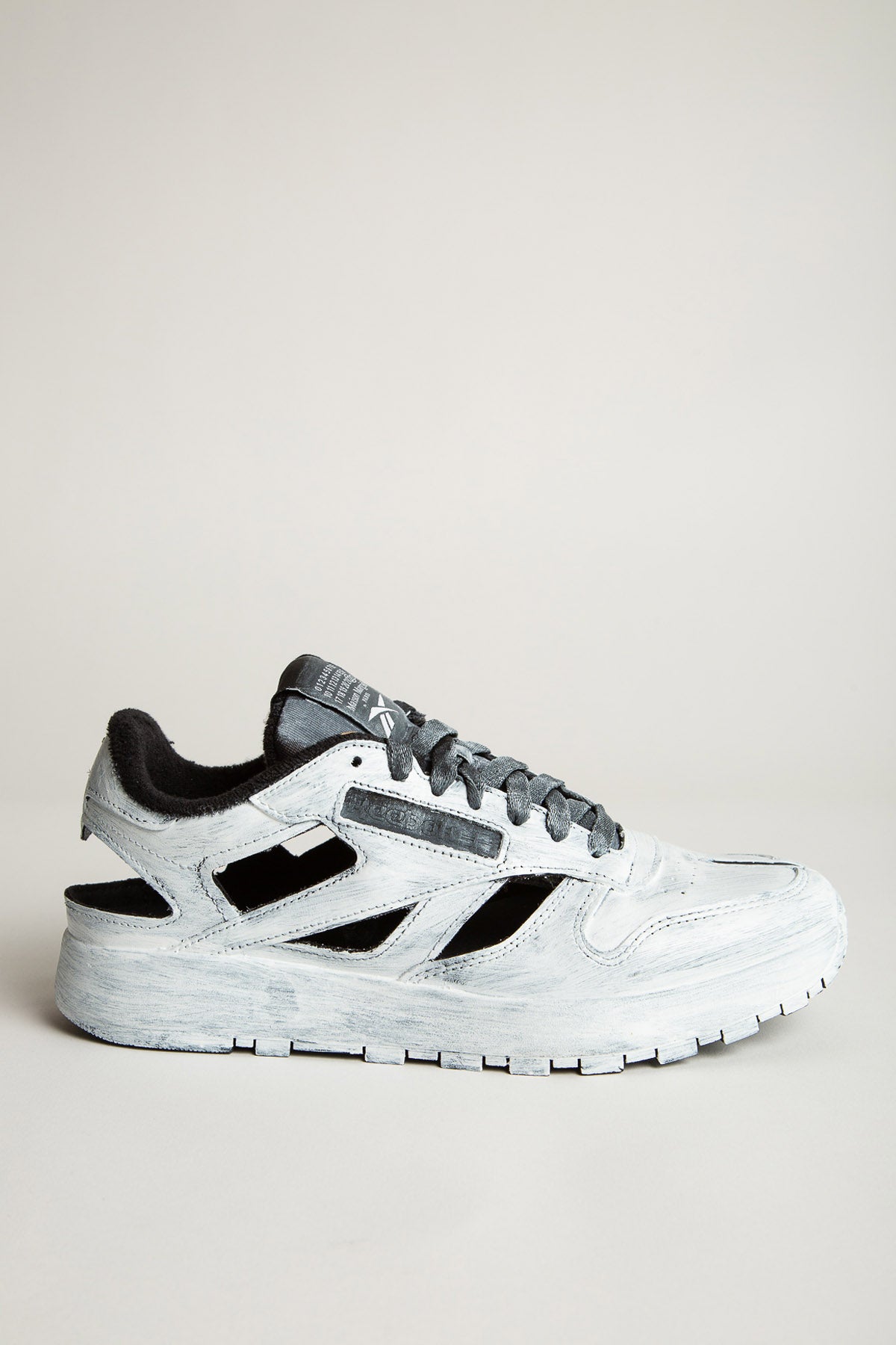 MAISON MARGIELA | REEBOK CLASSIC HANDPAINTED CUT OUT SNEAKERS - MAXFIELD LA