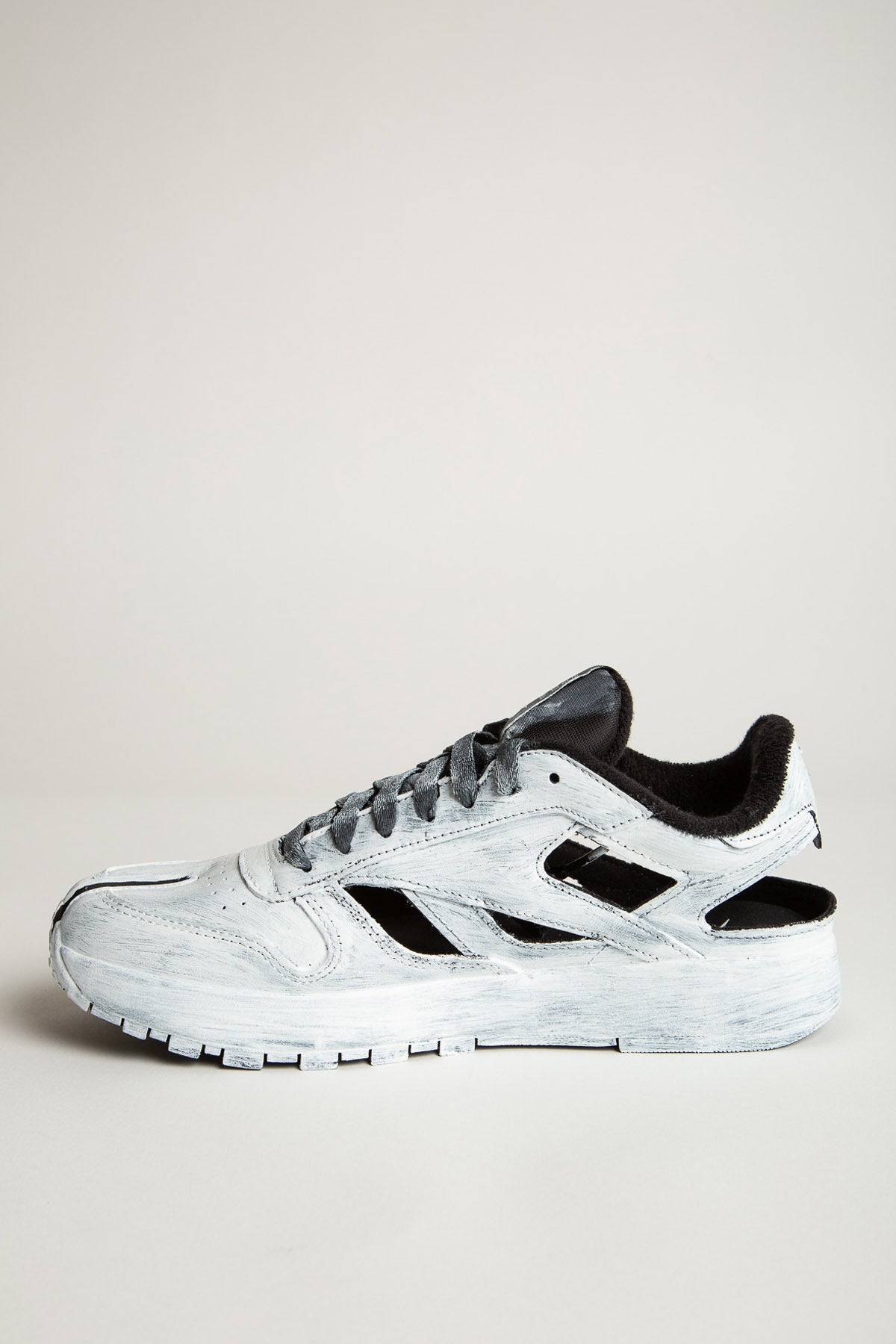 MAISON MARGIELA | REEBOK CLASSIC HANDPAINTED CUT OUT SNEAKERS - MAXFIELD LA