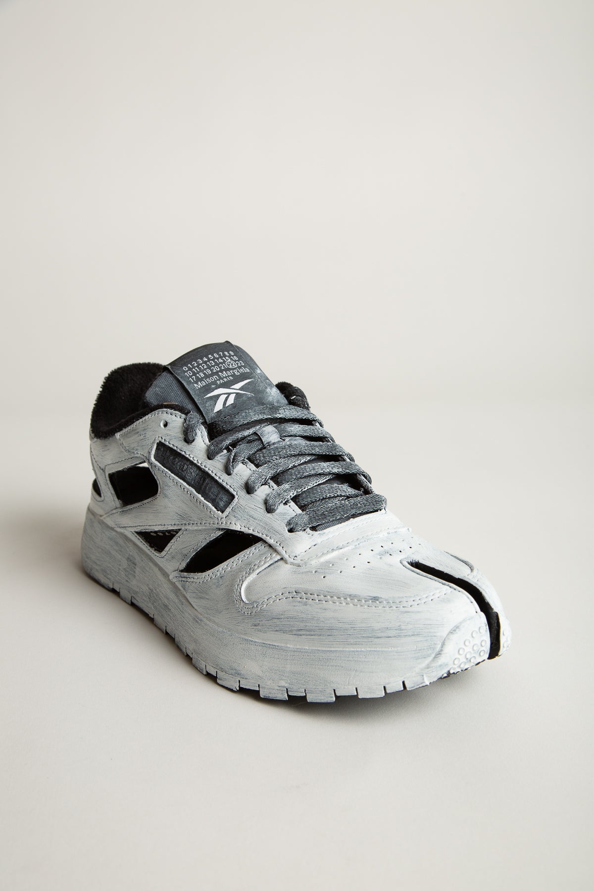 MAISON MARGIELA | REEBOK CLASSIC HANDPAINTED CUT OUT SNEAKERS - MAXFIELD LA