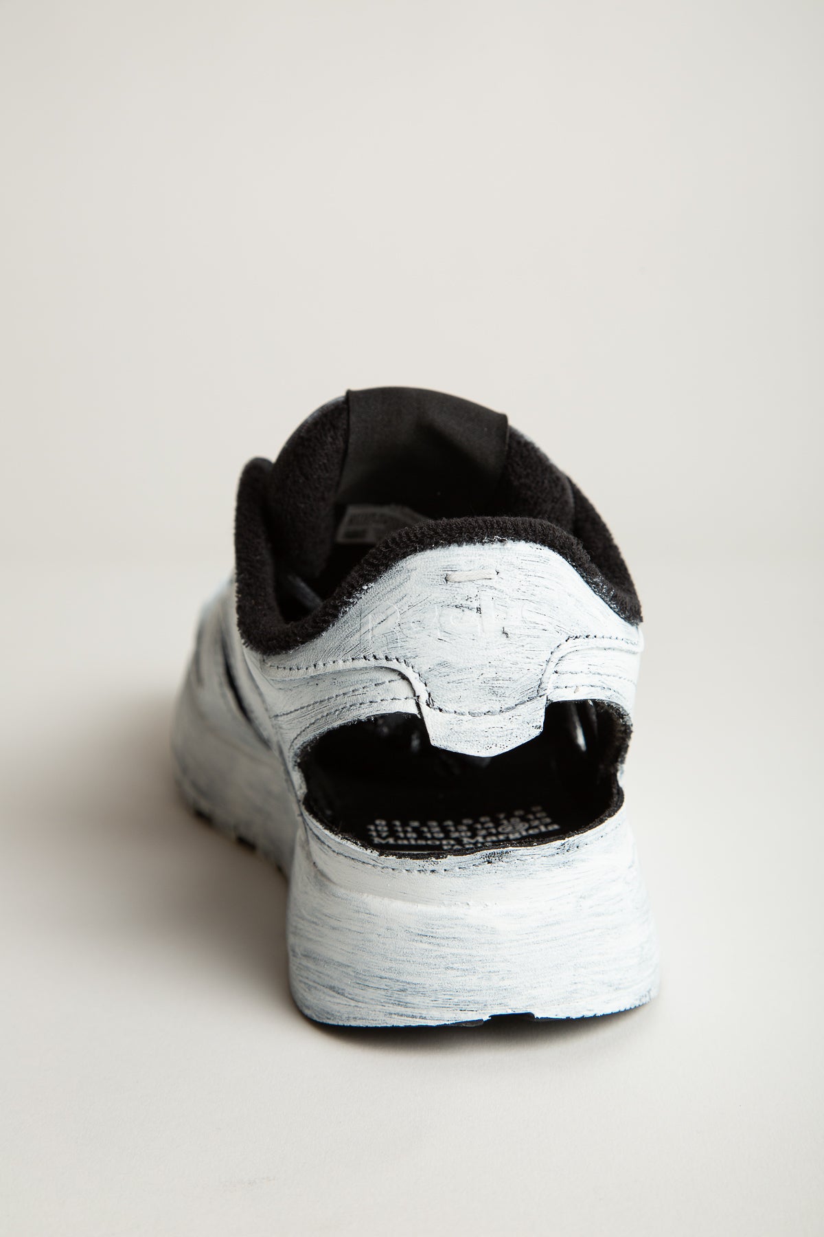 MAISON MARGIELA | REEBOK CLASSIC HANDPAINTED CUT OUT SNEAKERS