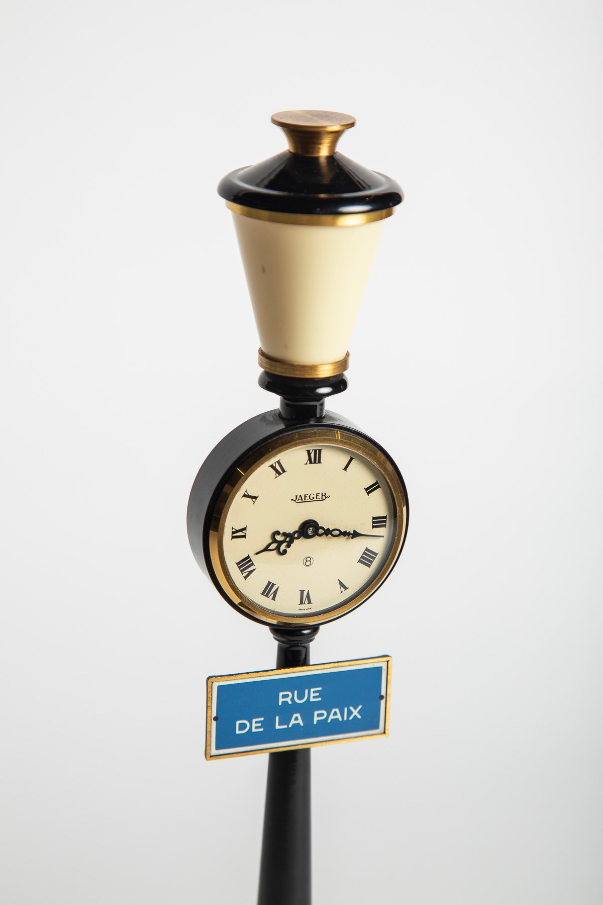Y*g様 アンティーク調 置き時計 街灯モチーフ RUE DE LA PAIX JAEGER-LECOULTRE | VINTAGE 'RUE DE LA PAIX' DESK CLOCK