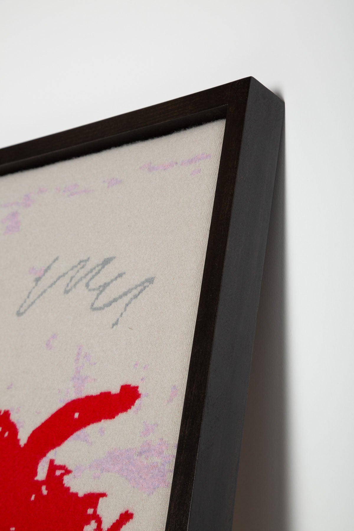 FRENCKENBERGER | SHANE MACGOWAN "GREETINGS FROM VEGAS" CASHMERE BLANKET, FRAMED