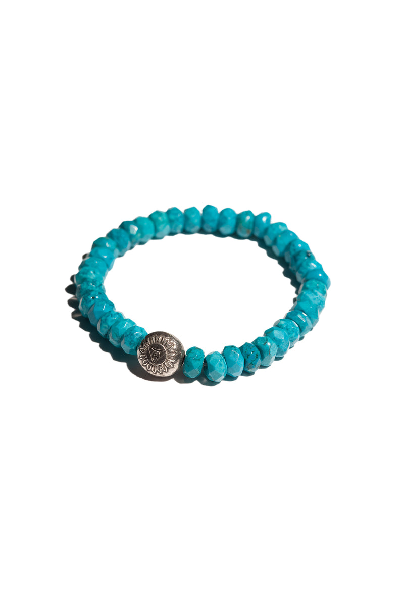 J & F | THROAT CHAKRA TURQUOISE BEAD BRACELET