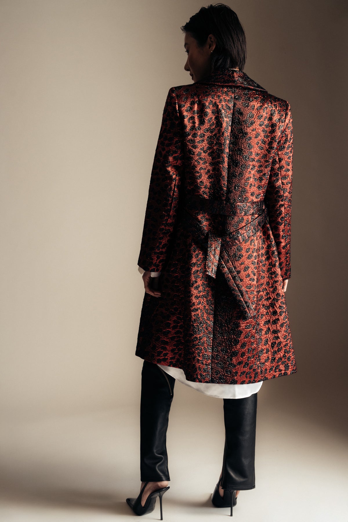 LIBERTINE | NIGHT LEOPARD WRAP COAT - MAXFIELD LA