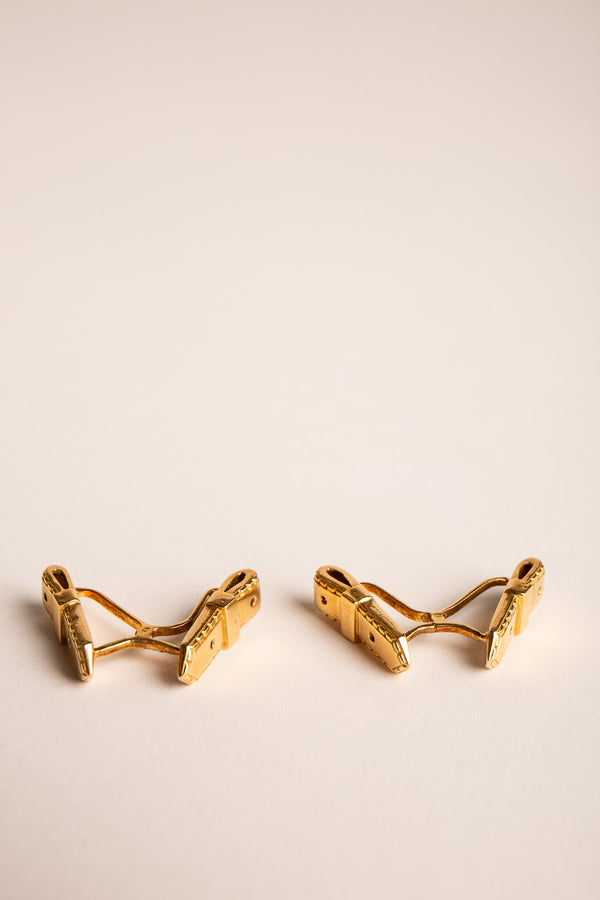 MAXFIELD COLLECTION | 18K GOLD BELT CUFFLINKS