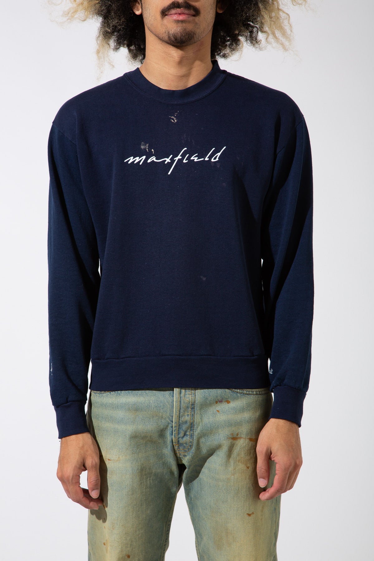 MAXFIELD MERCH COLLECTION | VINTAGE MAXFIELD LOGO CREWNECK - MAXFIELD LA