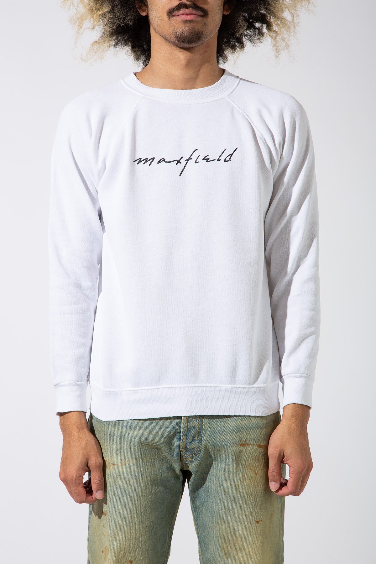 MAXFIELD MERCH COLLECTION | VINTAGE MAXFIELD LOGO CREWNECK - MAXFIELD LA