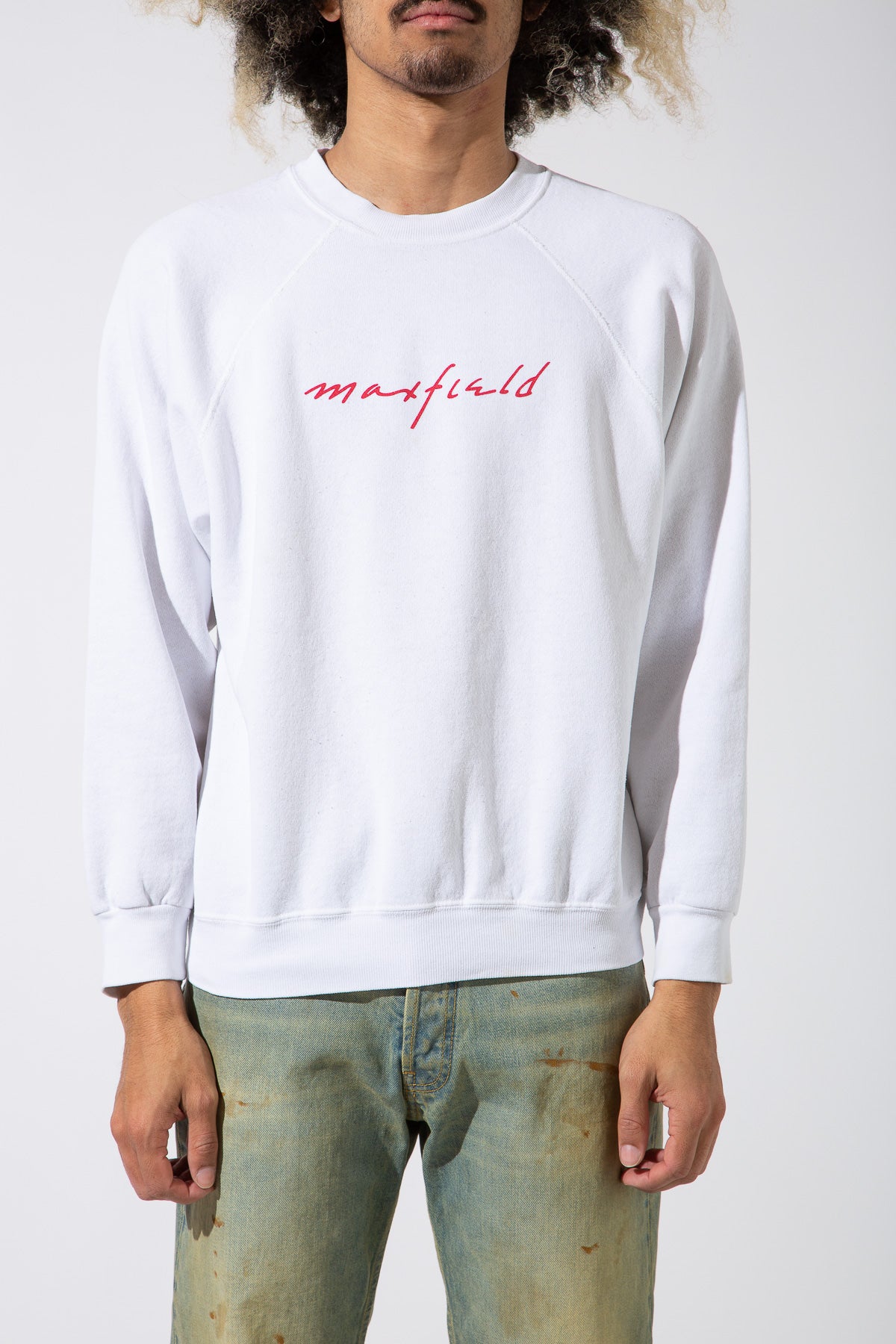 MAXFIELD MERCH COLLECTION | VINTAGE MAXFIELD LOGO CREWNECK - MAXFIELD LA