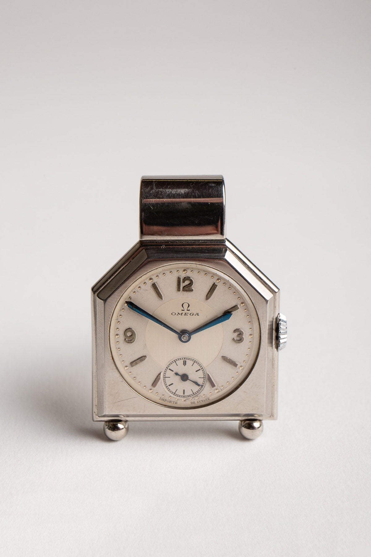 OMEGA | VINTAGE SQUARE WATCH WITH BACK CLIP