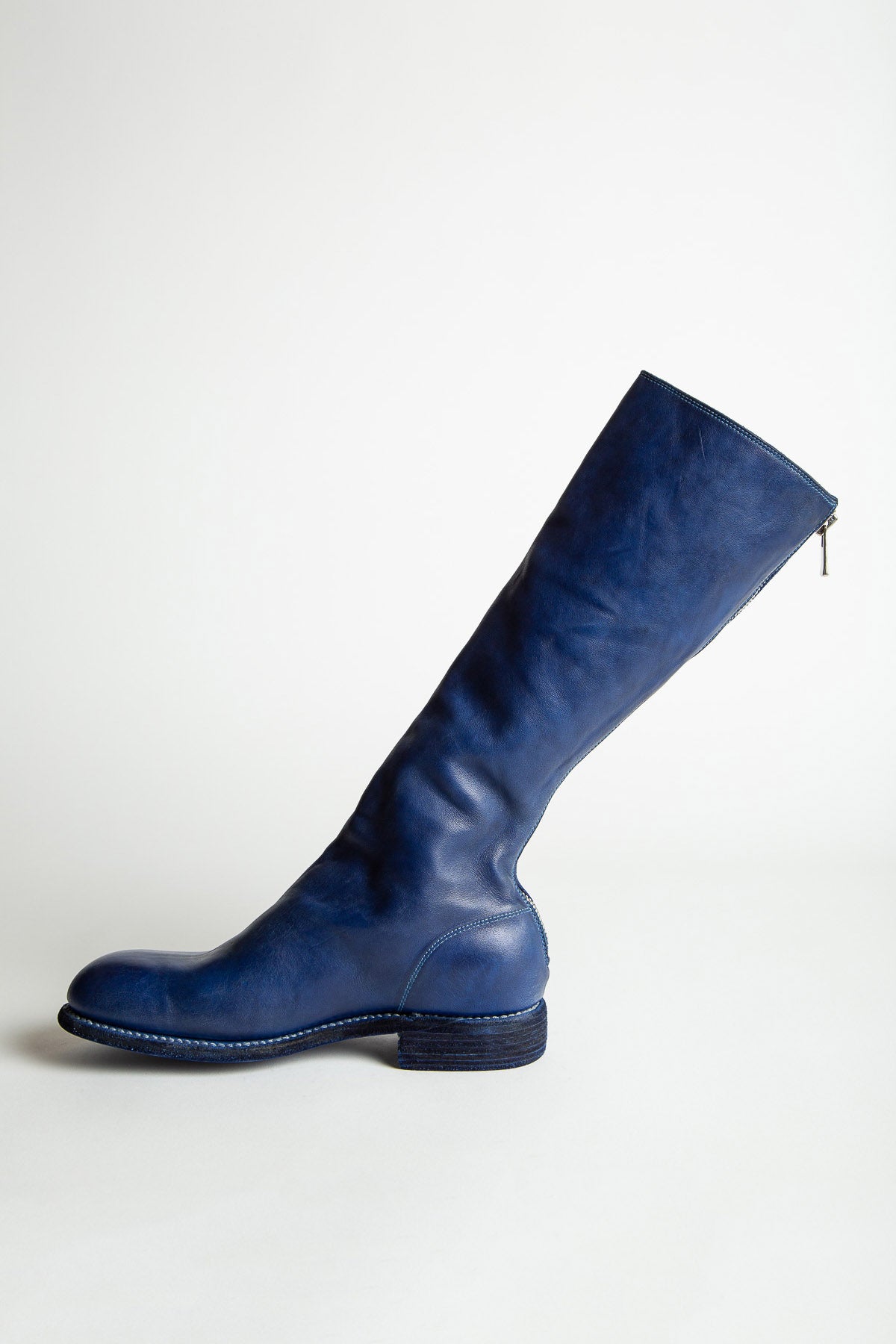 GUIDI | LEATHER BACK ZIP MID-CALF BOOTS