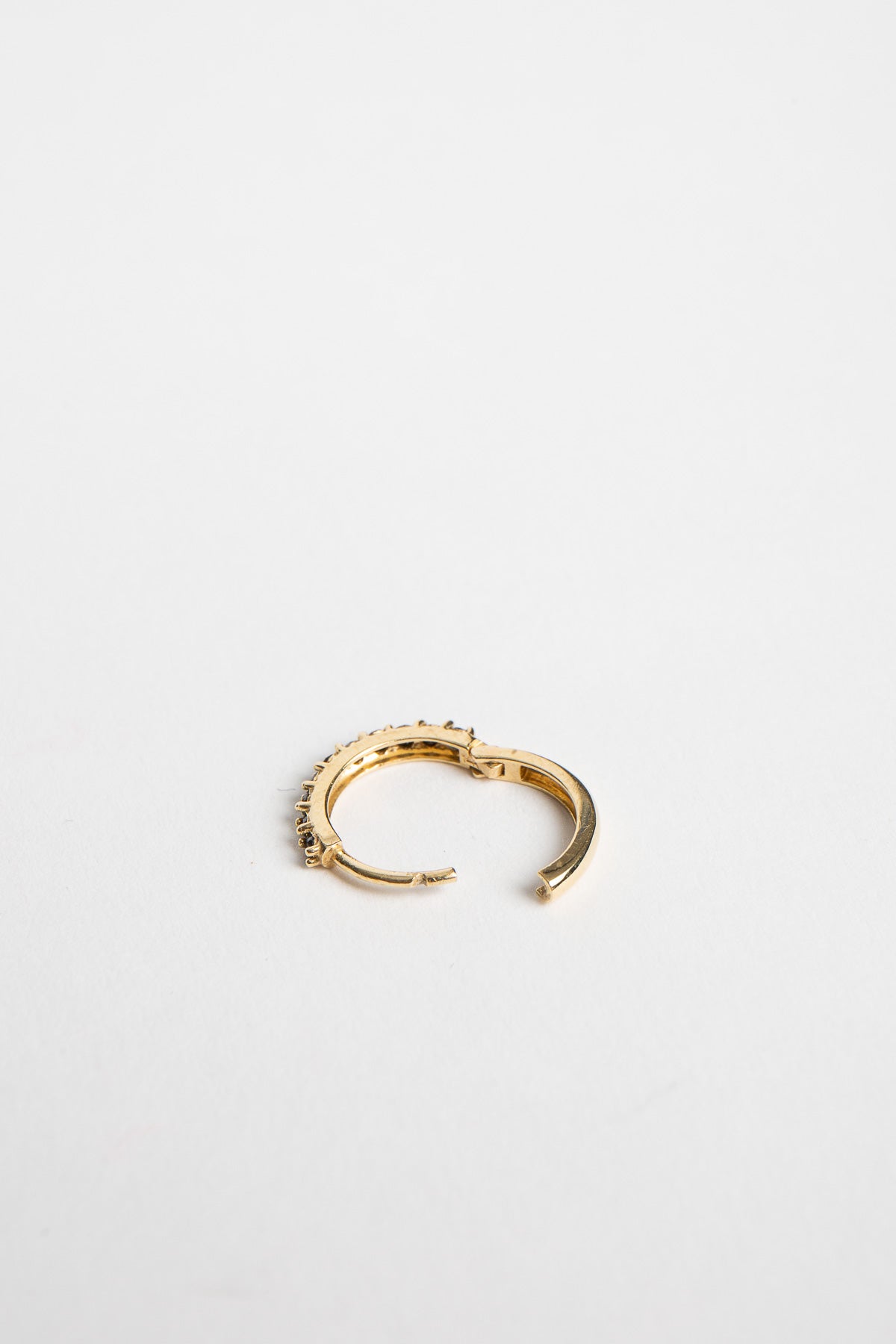 Joanne Fiske | Black Diamond Large Hoop Earring
