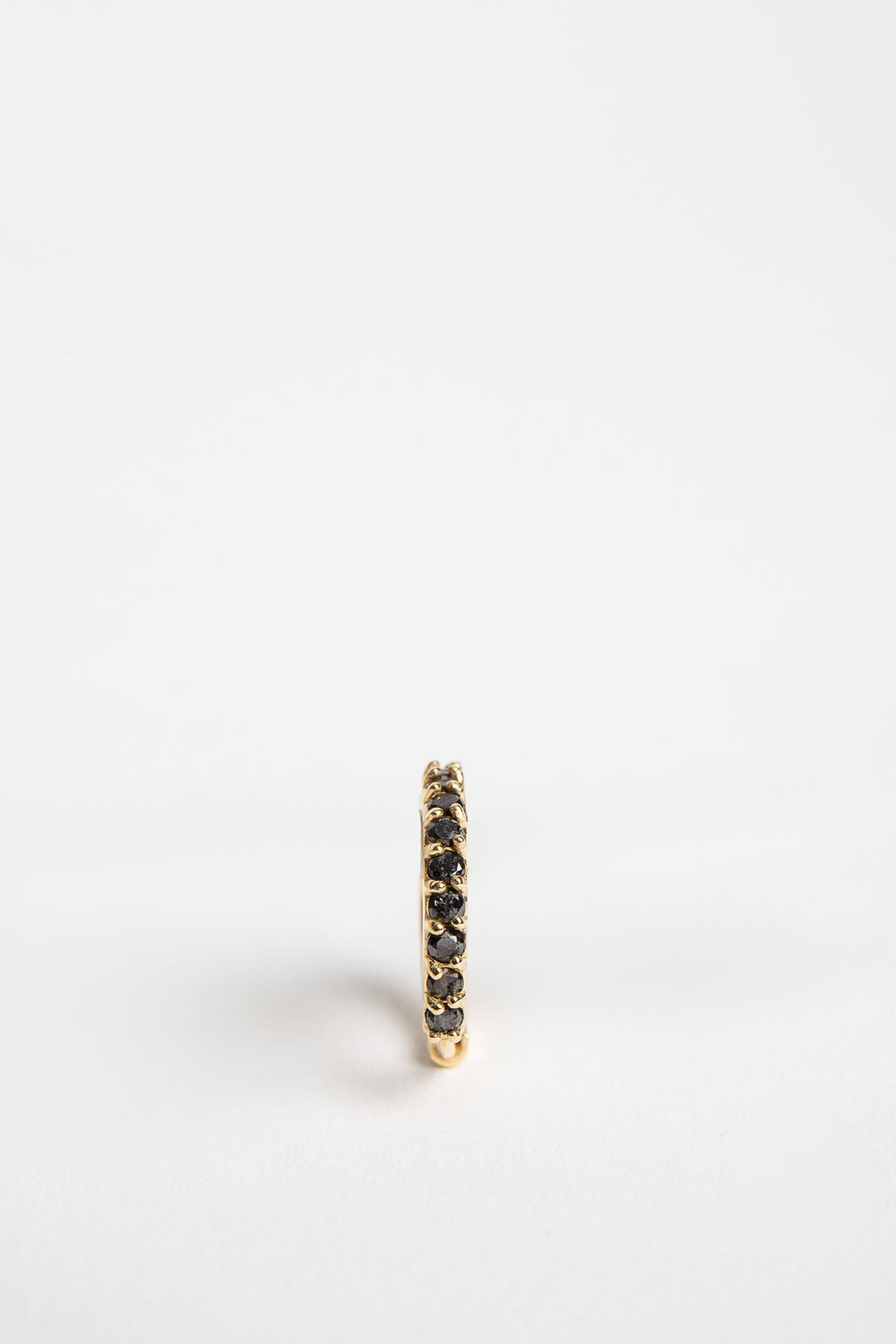 Joanne Fiske | Black Diamond Large Hoop Earring