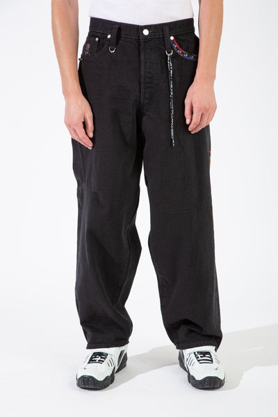 パンツ MAZZ double waist denim 261498-23504-Mastermind-wide-