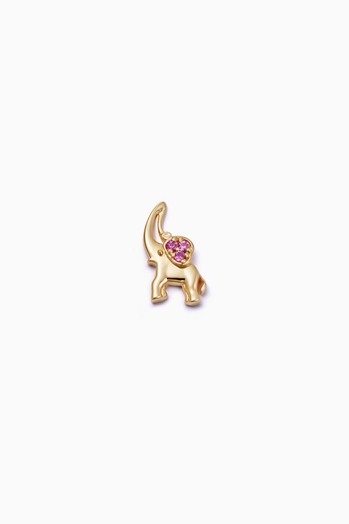 LOQUET LONDON | PINK SAPPHIRE ELEPHANT CHARM