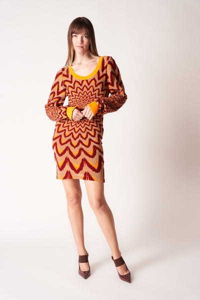 【送料&関税込】Marni Layered Knit Dress 270277-26504-Marni-psychedelic