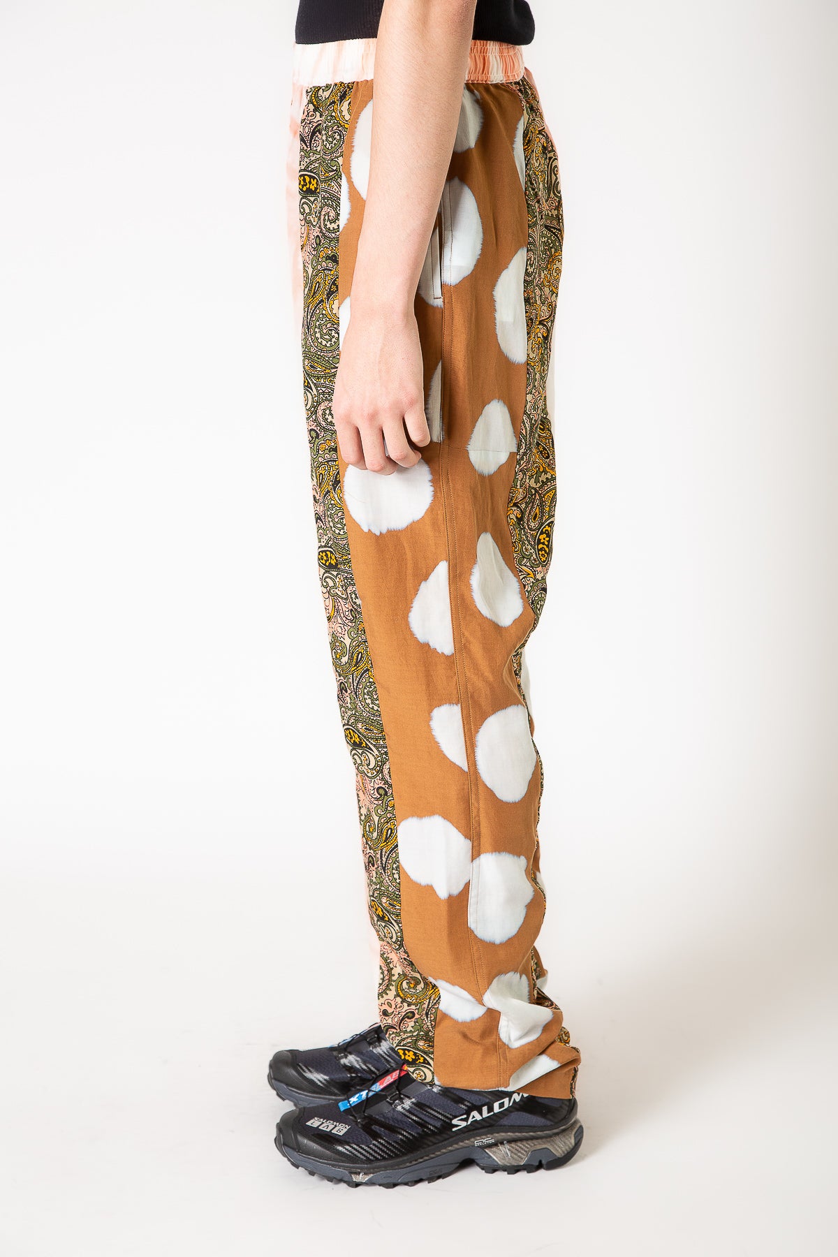 NOMARHYTHM TEXTILE | MUTED TONES PATCHWORK PANTS